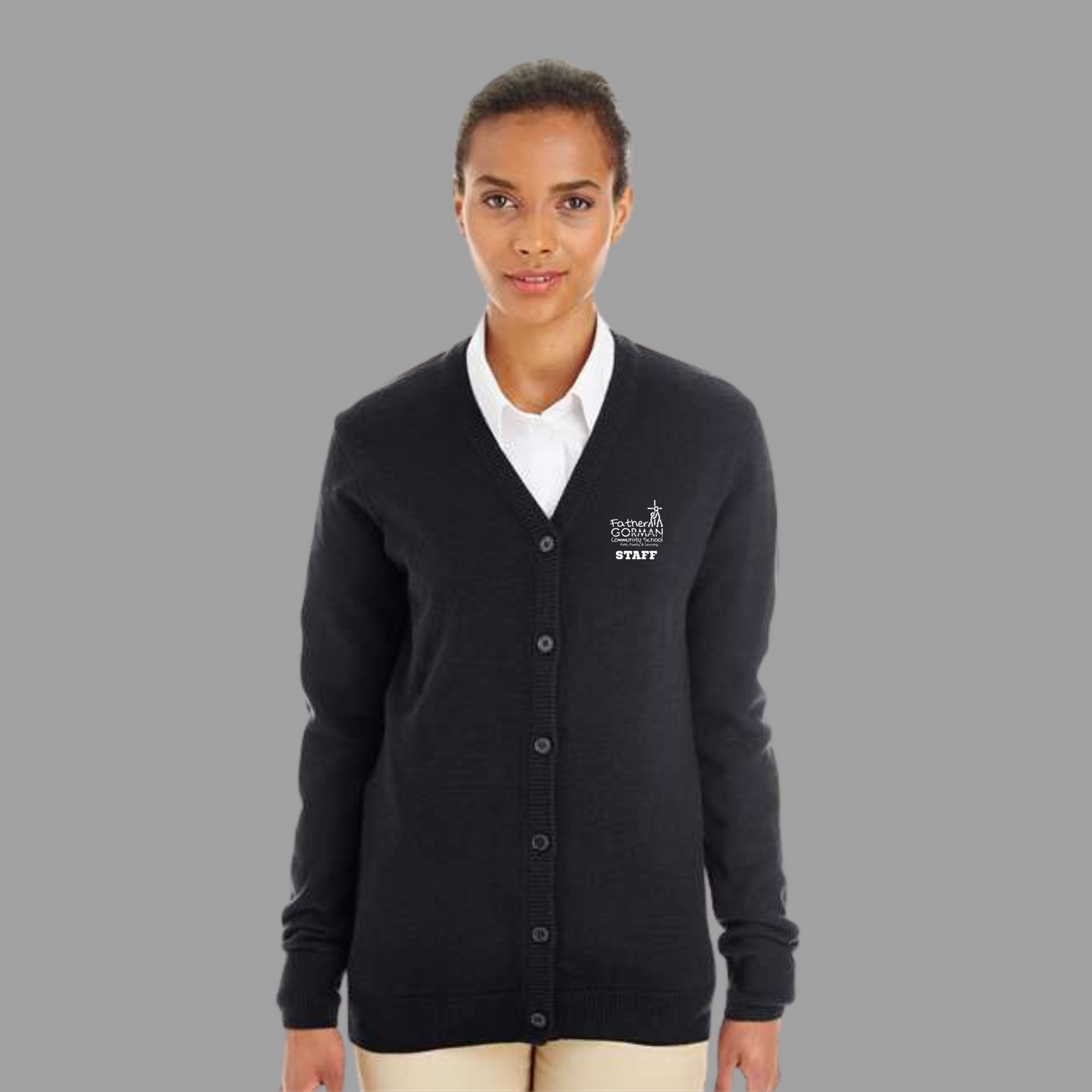 Father Gorman Women's Pilbloc V-Neck Button Cardigan Sweater