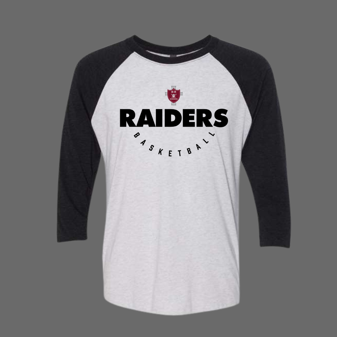Holy Rosary Basketball Raglan Quarter Sleeve Shirt