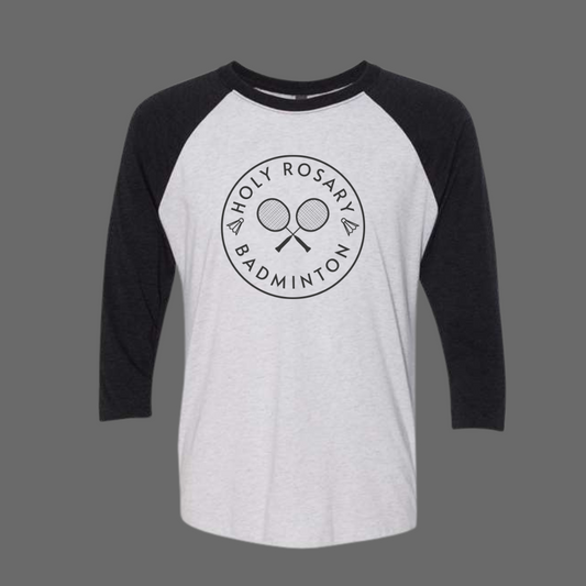 Holy Rosary Badminton Raglan Quarter Sleeves Shirt