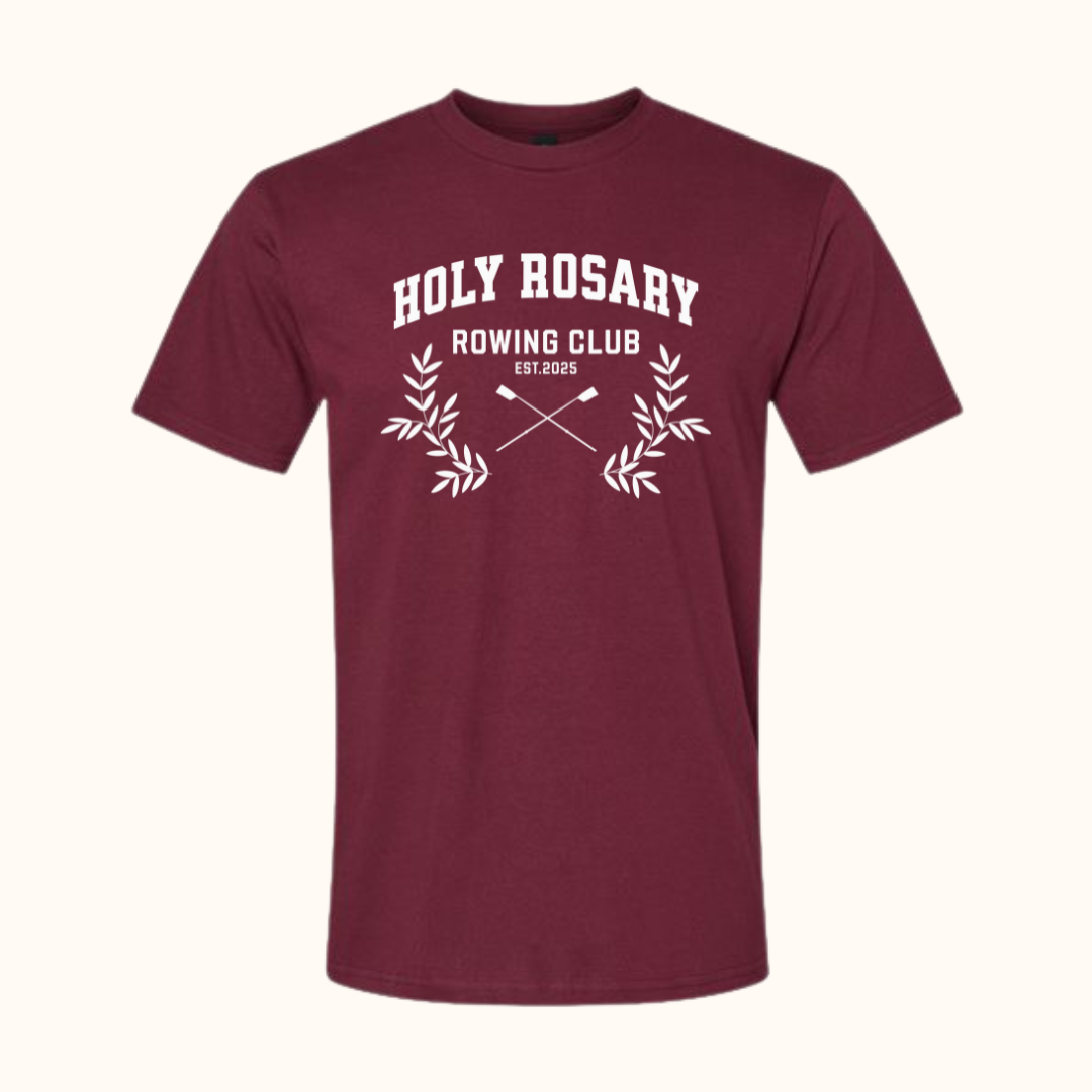 Holy Rosary Rowing Tee