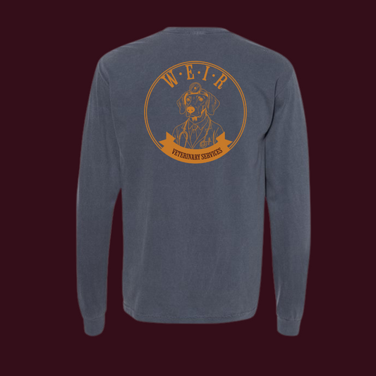 Weir Veterinary Garment-Dyed Long Sleeve – Dogtor Edition