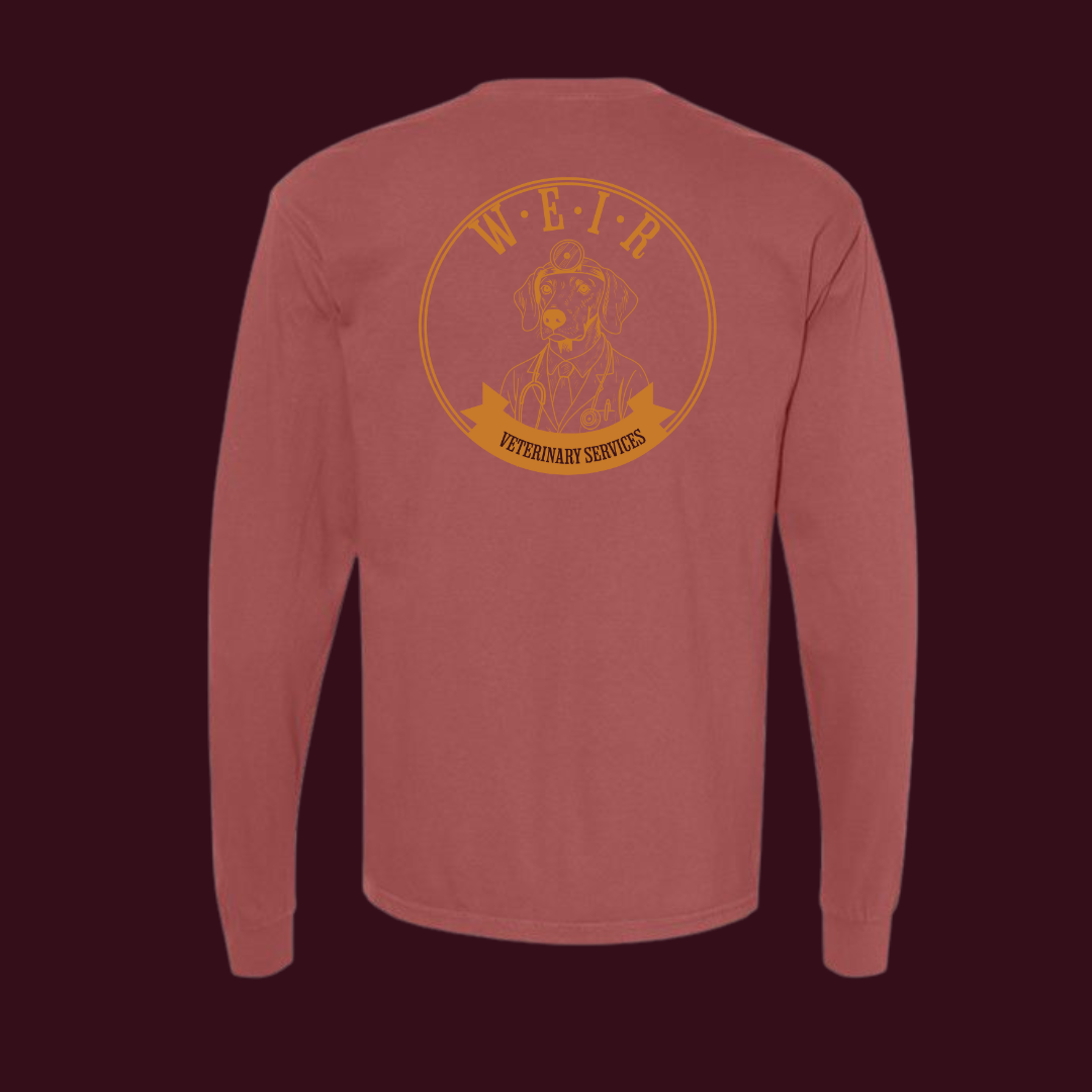 Weir Veterinary Garment-Dyed Long Sleeve – Dogtor Edition