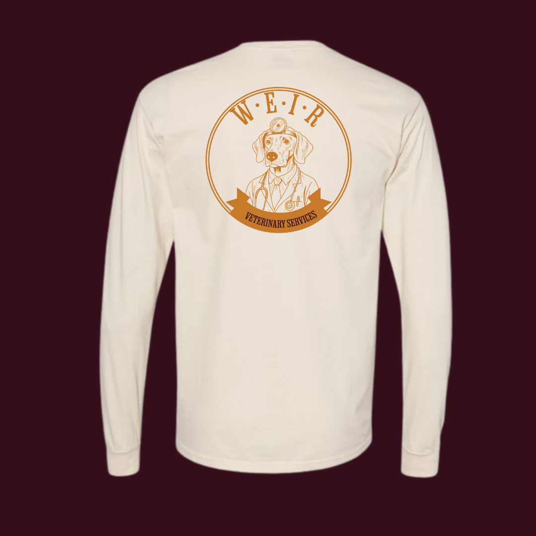 Weir Veterinary Garment-Dyed Long Sleeve – Dogtor Edition