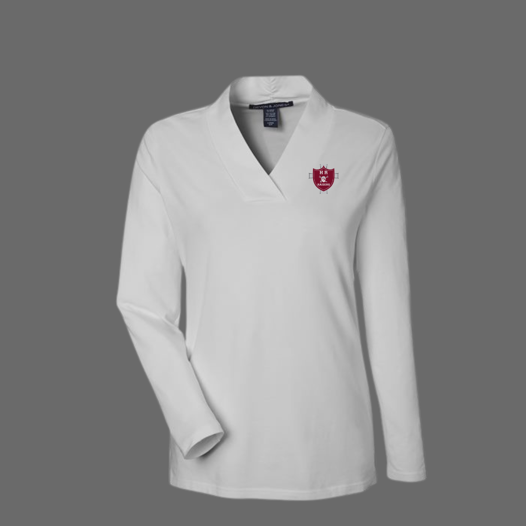 HRHS Women's Shawl Collar Knit Top