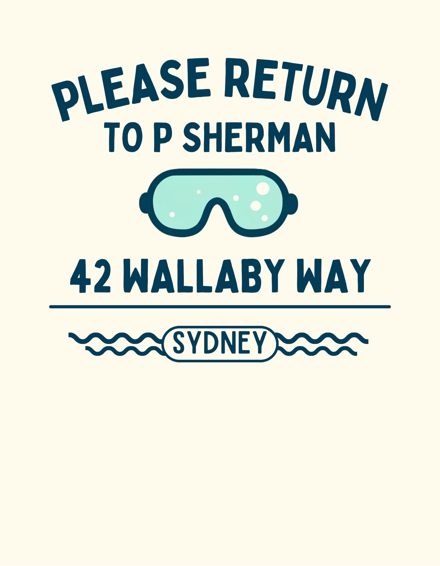 P Sherman Adult Tees