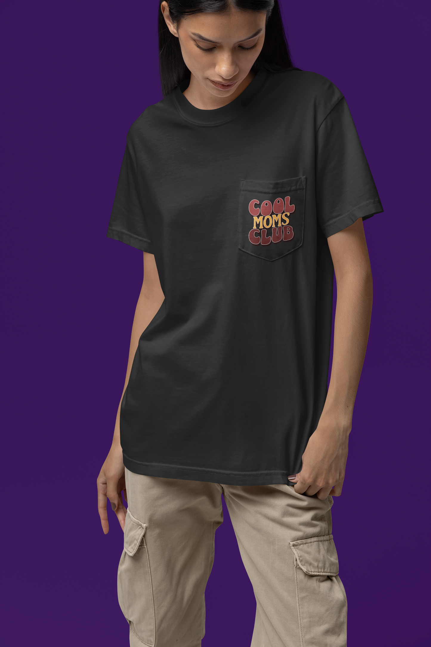 Cool Moms Club Pocket Tee
