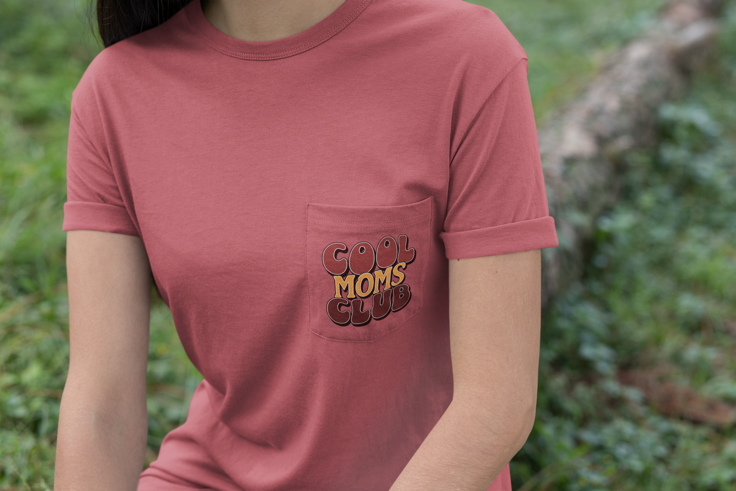 Cool Moms Club Pocket Tee