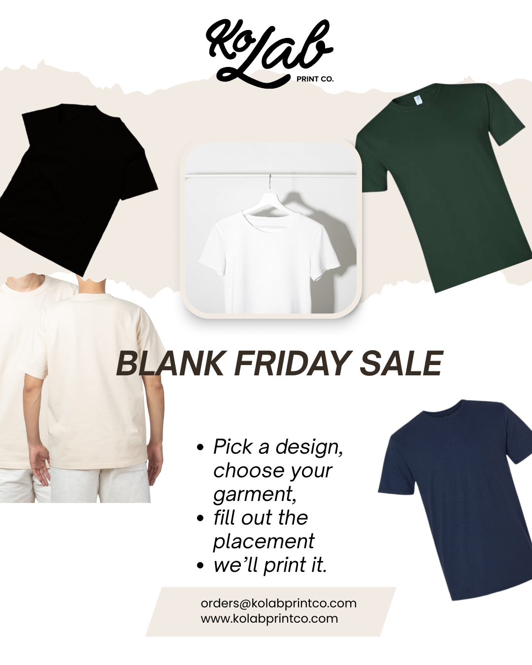 Blank Friday Sale