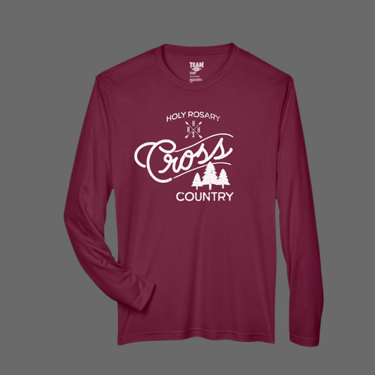 Holy Rosary Cross Country Performance Long Sleeve Shirt