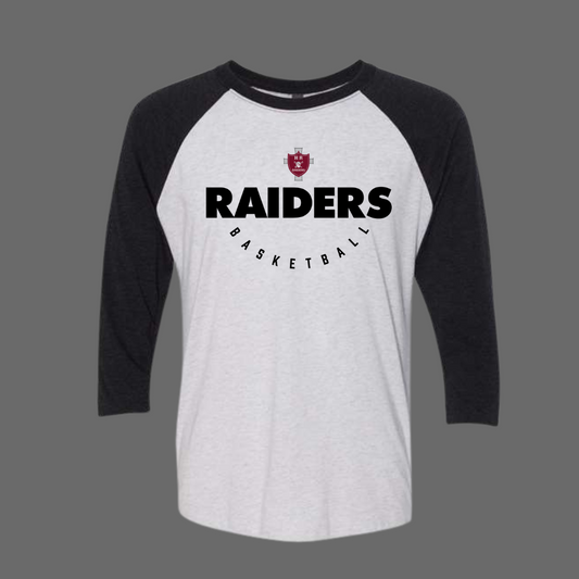 Holy Rosary Basketball Raglan Quarter Sleeve Shirt