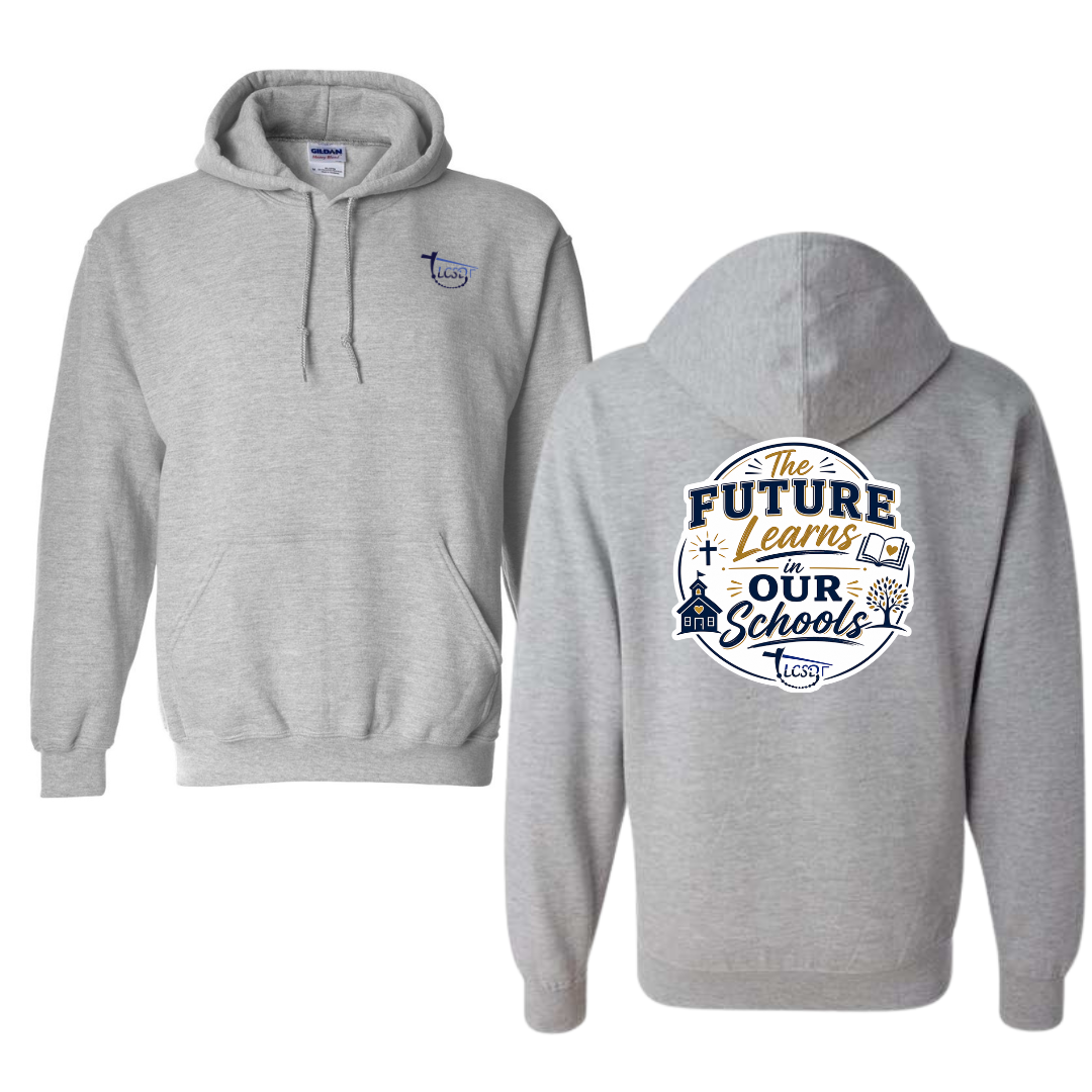 The Future Learns on my School Hoodie