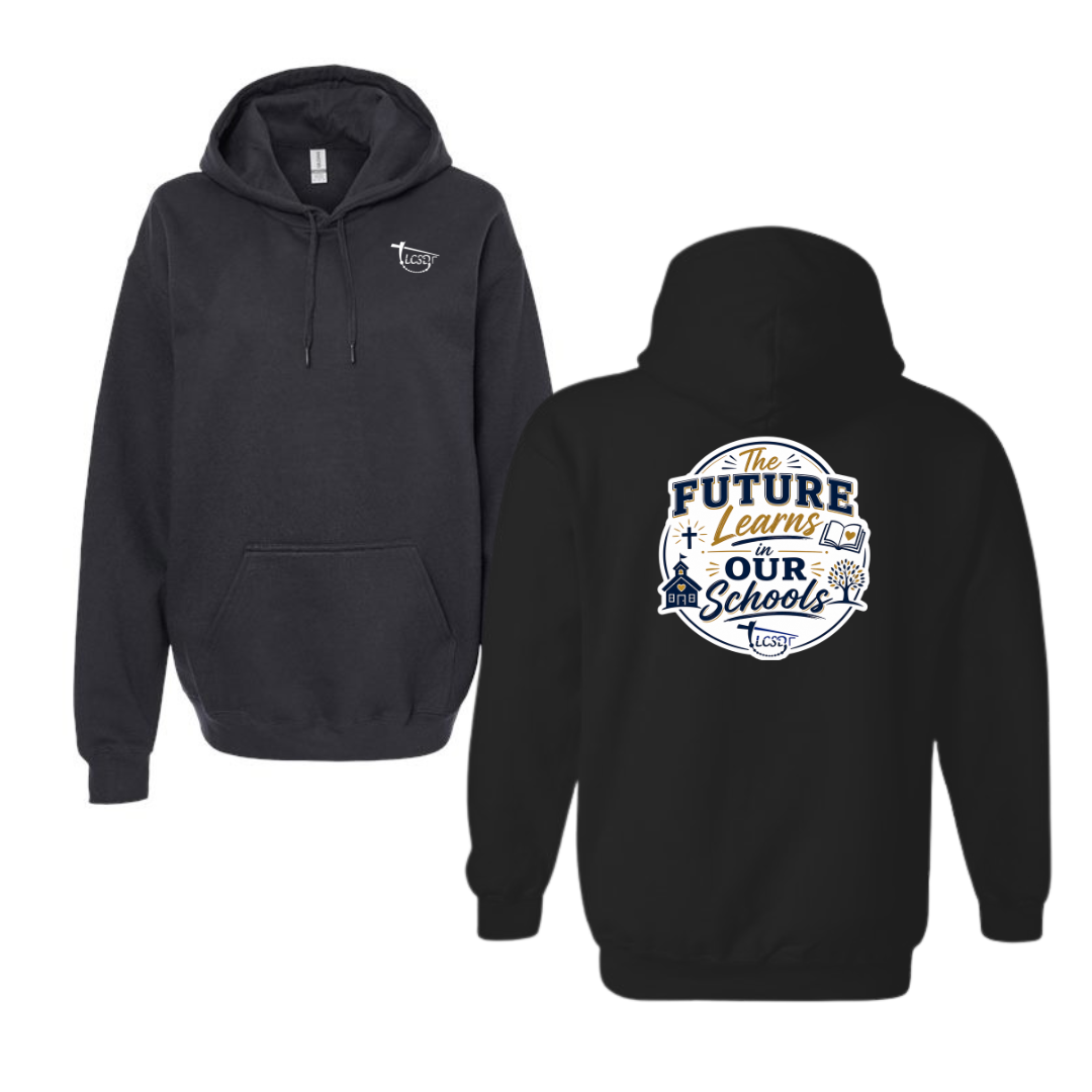 The Future Learns on my School Hoodie
