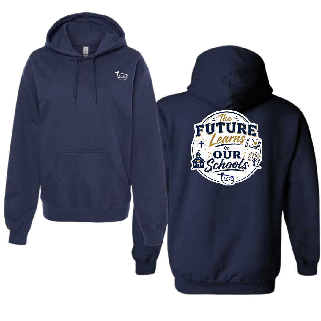The Future Learns on my School Hoodie