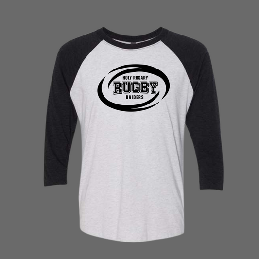 Holy Rosary Rugby Raglan Quarter Sleeves Shirt