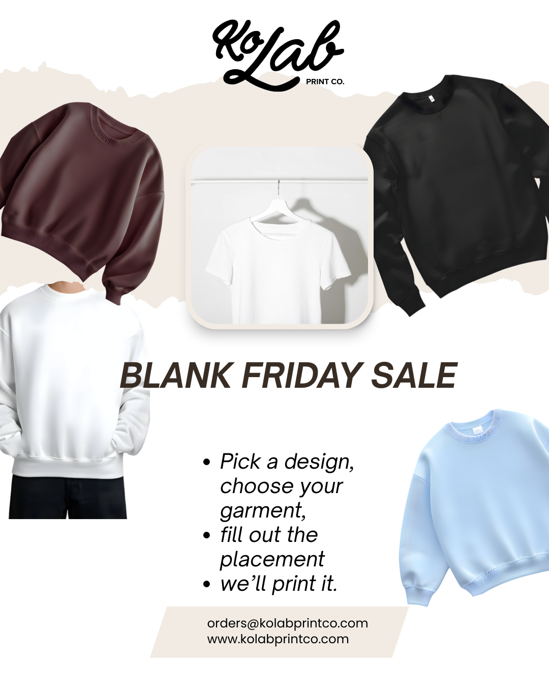 Blank Friday Custom Sweatshirt