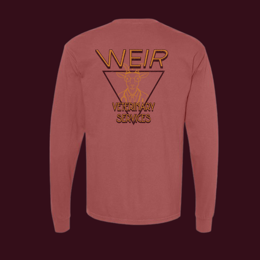 Weir Veterinary Garment-Dyed Long Sleeve – Goat Doctor Edition
