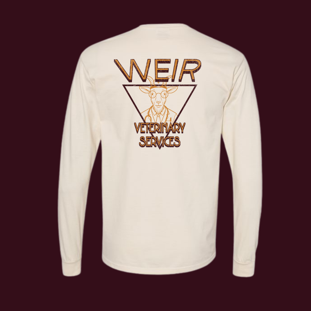 Weir Veterinary Garment-Dyed Long Sleeve – Goat Doctor Edition