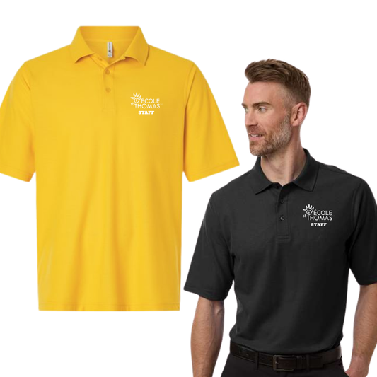 St. Thomas Staff Men's Performance Pique Polo