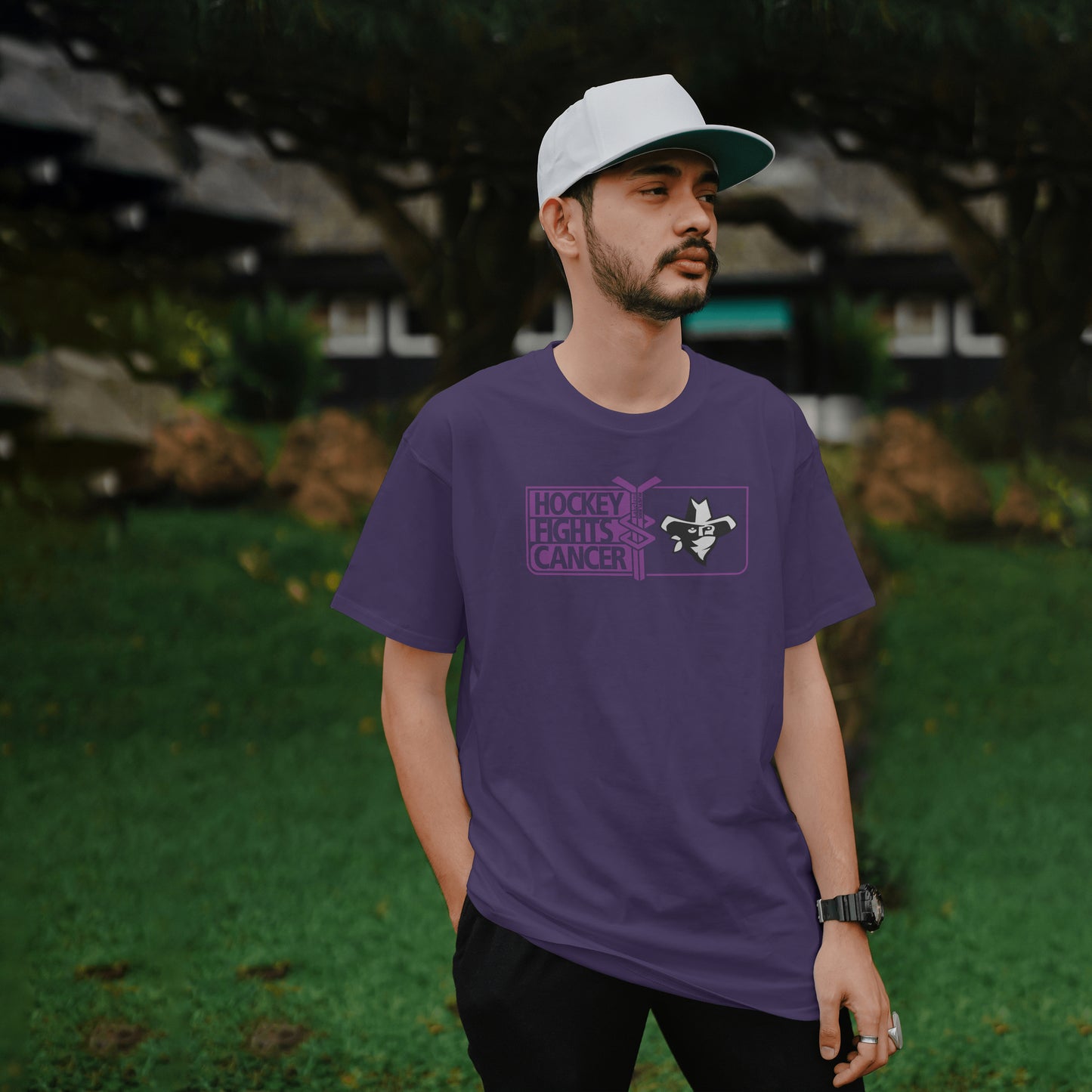 HFC Tee - L Purple Logo