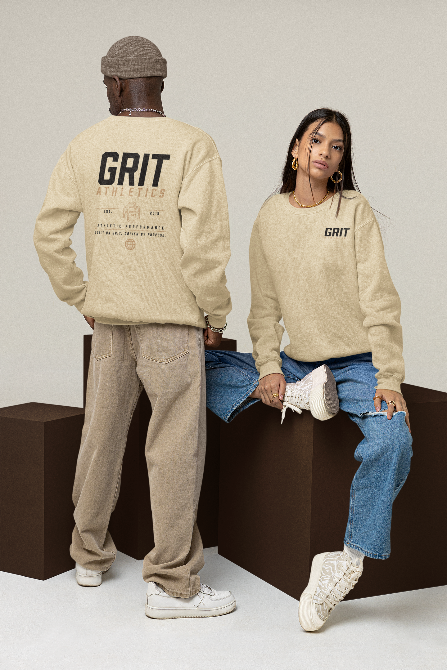 Grit Athletics ReFlex Fleece Crewneck Sweatshirt